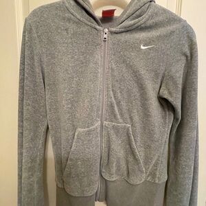Nike Heather Gray Full-Zip Hoodie